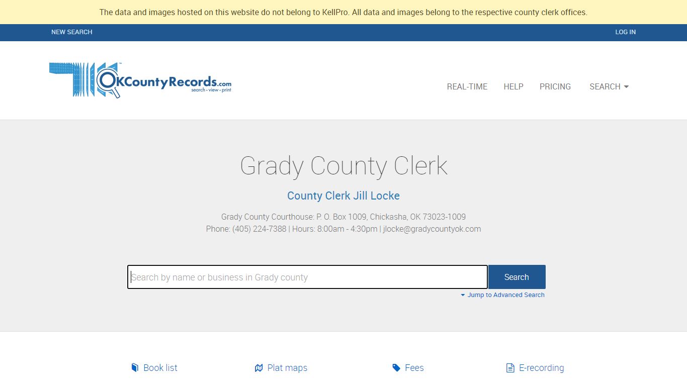 Grady County | OKCountyRecords.com | County Clerk Public Land Records ...